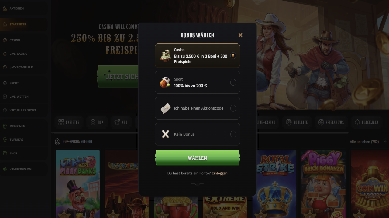 Wildsino Casino Registration